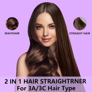 Hair Straightener for Thick Hair Extra Wide Flat Iron/Plancha de Cabello